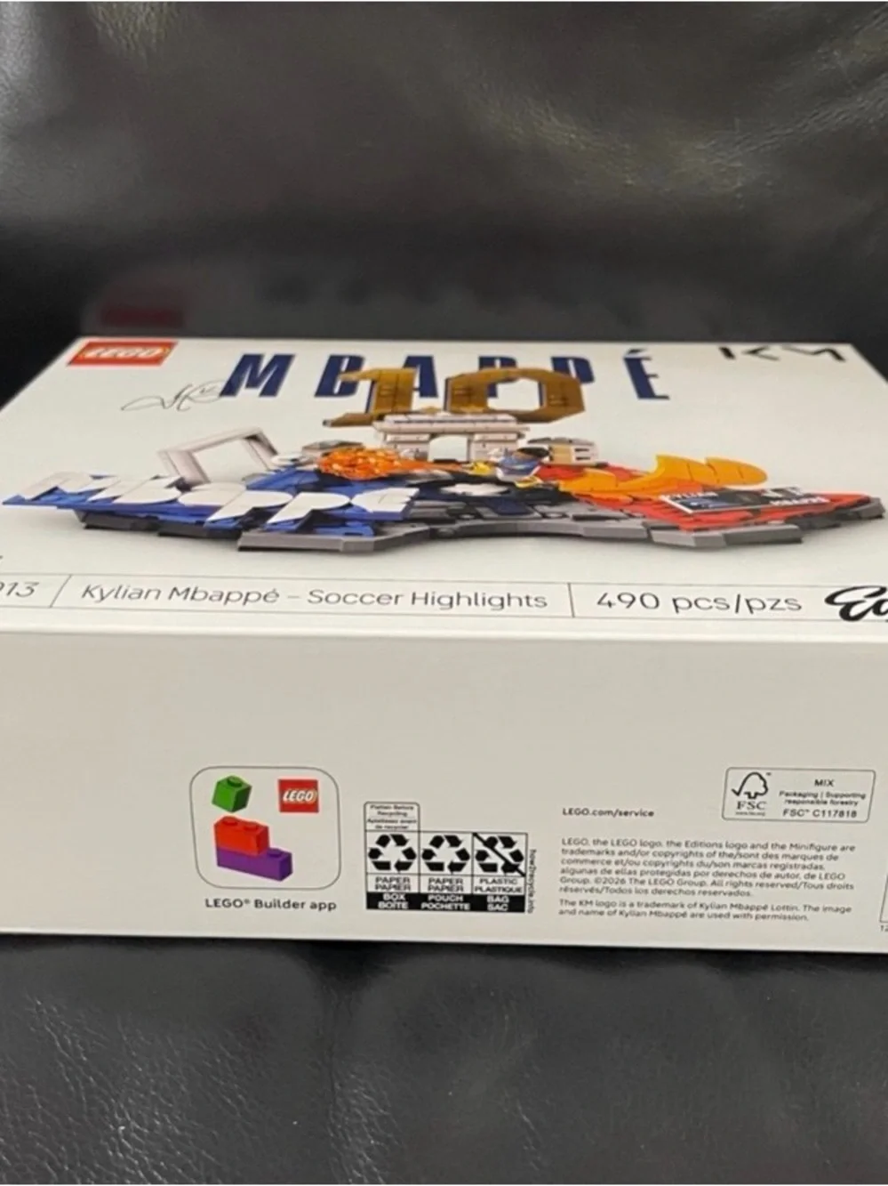 LEGO 43013 - KYLIAN MBAPPE SOCCER HIGHLIGHTS 490 PC Mbappe FIFA LEGO